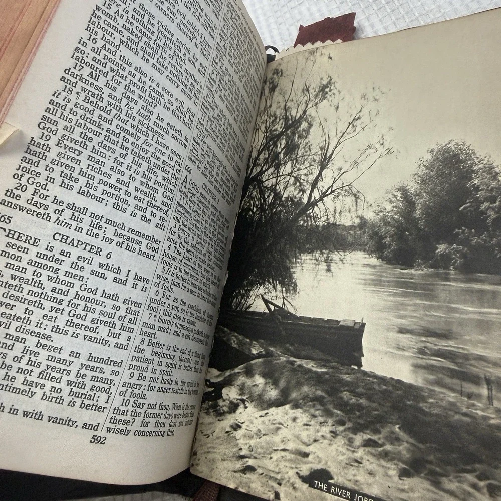 Vtg Westminster Book‎ KJV Bible Helps 1946 Great Britain Genuine Leather Soft